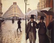 Gustave Caillebotte Paris Street,Rainy Day oil painting reproduction